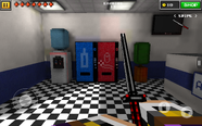 The vending machines in the Blue Block lobby.