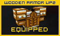 Wooden Armor Up2: 1700 coins, 40 shields, middle defense.