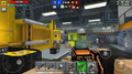 The Battle Mech can be found in the facility (it is in the background of this image).