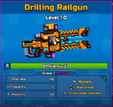 Drilling Railgun viewed via Armory