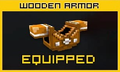 Wooden Armor: 1700 coins, 25 shields, low defense.